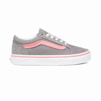 Vans Pop Old Skool - Lasten Tennarit - Harmaat/Pinkki